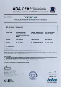 Award certificate
