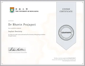 Award certificate